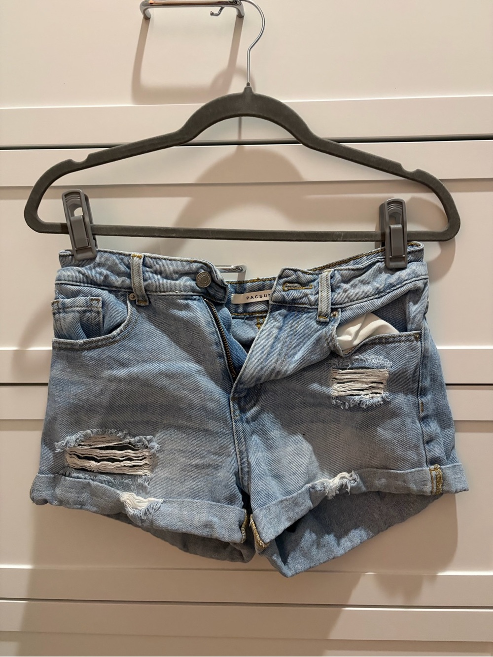 PacSun Distressed Denim Mom Shorts